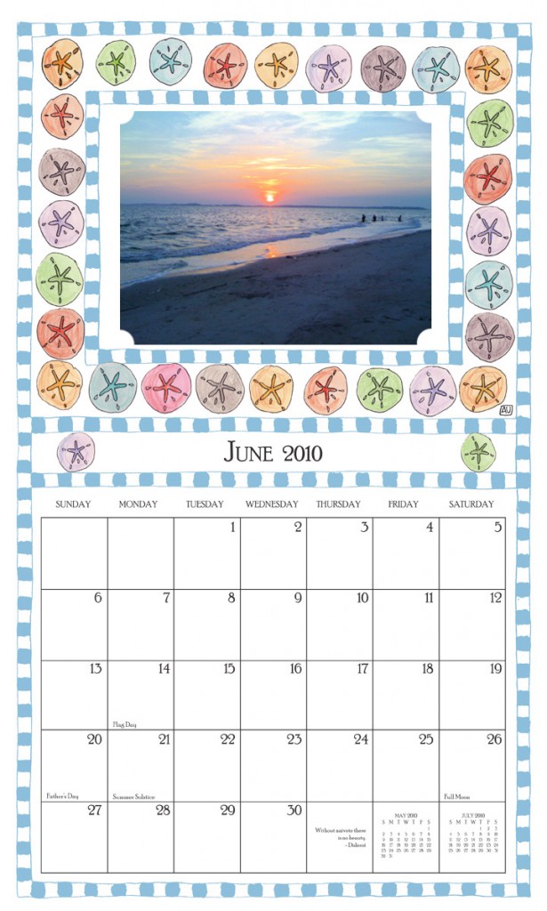 Image of a Photo Calendar from Rose Street Design