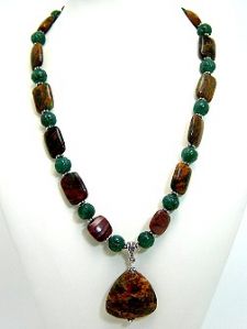 Green Opal Jasper Necklace