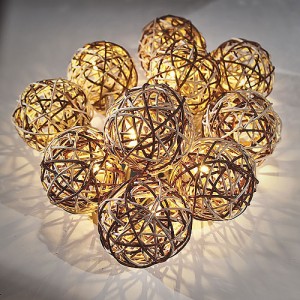 Rattan Ball String Lights